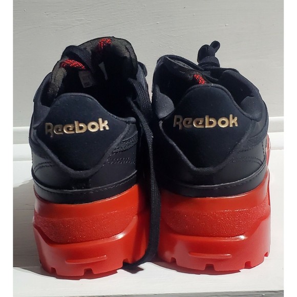 New Reebok x Cardi B Club C Womens Black Vector Red Shoes Size 5.5 - Picture 4 of 8